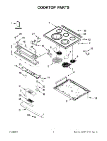 02 - Cooktop Parts parts for Whirlpool Range WEE730H0DS0 from AppliancePartsPros.com