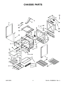 03 - Chassis Parts parts for Whirlpool Range WEE745H0FE0 from AppliancePartsPros.com
