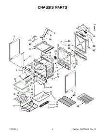 03 - Chassis Parts parts for Whirlpool Range WEE760H0DS0 from AppliancePartsPros.com