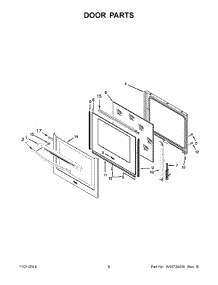 04 - Door Parts parts for Whirlpool Range WEE760H0DS0 from AppliancePartsPros.com
