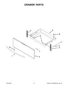 05 - Drawer Parts parts for Whirlpool Range WEE760H0DS0 from AppliancePartsPros.com