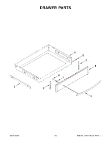 06 - Drawer Parts parts for Whirlpool Range WEG730H0DS0 from AppliancePartsPros.com