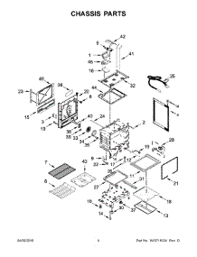 03 - Chassis Parts parts for Whirlpool Range WEG730H0DW0 from AppliancePartsPros.com