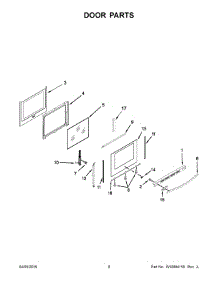 05 - Door Parts parts for Whirlpool Range WEG745H0FS0 from AppliancePartsPros.com
