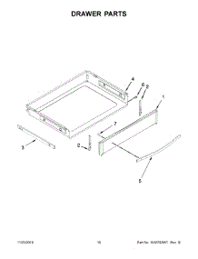 06 - Drawer Parts parts for Whirlpool Range WEG760H0DE0 from AppliancePartsPros.com