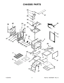 03 - Chassis Parts parts for Whirlpool Range WEG760H0DS0 from AppliancePartsPros.com