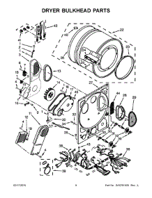 05 - Dryer Bulkhead Parts parts for Whirlpool Washer Dryer Combo WET4024EW0 from AppliancePartsPros.com