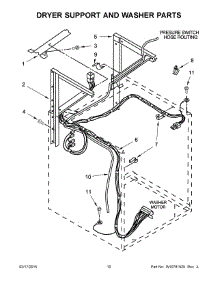 06 - Dryer Support And Washer Parts parts for Whirlpool Washer Dryer Combo WET4024EW0 from AppliancePartsPros.com