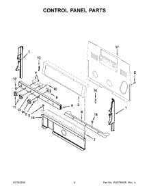 03 - Control Panel Parts parts for Whirlpool Range WFC340S0EB0 from AppliancePartsPros.com