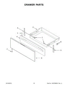 06 - Drawer Parts parts for Whirlpool Range WFC340S0EB0 from AppliancePartsPros.com