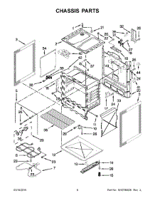 04 - Chassis Parts parts for Whirlpool Range WFC340S0ES0 from AppliancePartsPros.com