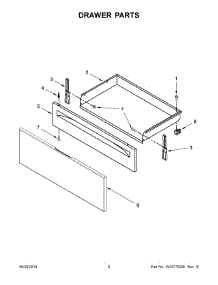 05 - Drawer Parts parts for Whirlpool Range WFE320M0EW0 from AppliancePartsPros.com