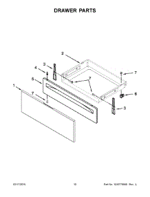 06 - Drawer Parts parts for Whirlpool Range WFE515S0ED0 from AppliancePartsPros.com