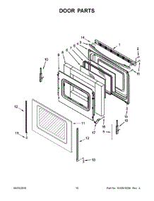 06 - Door Parts parts for Whirlpool Range WFE520S0FS0 from AppliancePartsPros.com