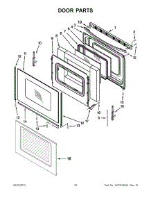 06 - Door Parts parts for Whirlpool Range WFE525C0BB0 from AppliancePartsPros.com