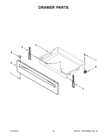 06 - Drawer Parts parts for Whirlpool Range WFE530C0EW0 from AppliancePartsPros.com