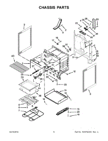 04 - Chassis Parts parts for Whirlpool Range WFE540H0AB1 from AppliancePartsPros.com