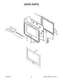 06 - Door Parts parts for Whirlpool Range WFE710H0AH1 from AppliancePartsPros.com