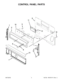 03 - Control Panel Parts parts for Whirlpool Range WFE710H0AS1 from AppliancePartsPros.com