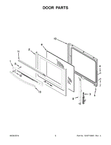 05 - Door Parts parts for Whirlpool Range WFE714HLAS1 from AppliancePartsPros.com