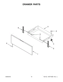 06 - Drawer Parts parts for Whirlpool Range WFE714HLAS1 from AppliancePartsPros.com