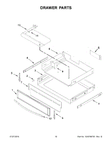 06 - Drawer Parts parts for Whirlpool Range WFE715H0EH0 from AppliancePartsPros.com