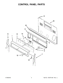 03 - Control Panel Parts parts for Whirlpool Range WFE720H0AS1 from AppliancePartsPros.com