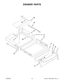 06 - Drawer Parts parts for Whirlpool Range WFE720H0AS1 from AppliancePartsPros.com
