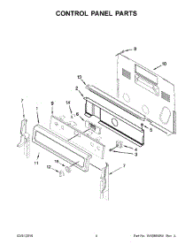 03 - Control Panel Parts parts for Whirlpool Range WFE745H0FE0 from AppliancePartsPros.com