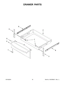 06 - Drawer Parts parts for Whirlpool Range WFE905C0ES0 from AppliancePartsPros.com
