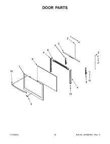 07 - Door Parts parts for Whirlpool Range WFG320M0BB0 from AppliancePartsPros.com