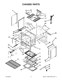 05 - Chassis Parts parts for Whirlpool Range WFG515S0EB0 from AppliancePartsPros.com