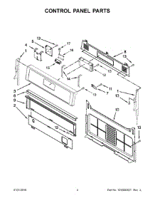 03 - Control Panel Parts parts for Whirlpool Range WFG515S0ET1 from AppliancePartsPros.com