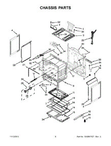 05 - Chassis Parts parts for Whirlpool Range WFG520S0AB2 from AppliancePartsPros.com