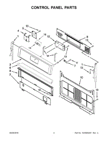 03 - Control Panel Parts parts for Whirlpool Range WFG520S0FS0 from AppliancePartsPros.com