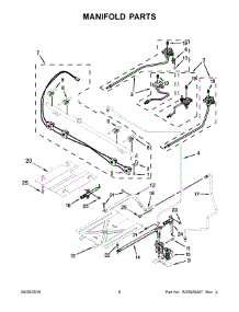 04 - Manifold Parts parts for Whirlpool Range WFG520S0FS0 from AppliancePartsPros.com