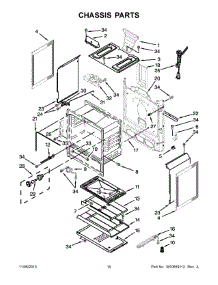 06 - Chassis Parts parts for Whirlpool Range WFG524SLAW2 from AppliancePartsPros.com
