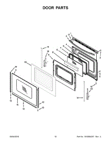 06 - Door Parts parts for Whirlpool Range WFG530S0EW1 from AppliancePartsPros.com