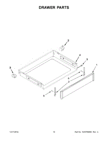 07 - Drawer Parts parts for Whirlpool Range WFG540H0AW2 from AppliancePartsPros.com