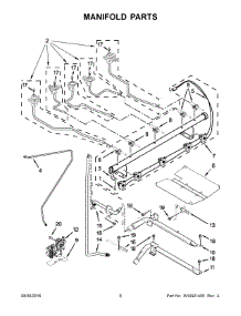05 - Manifold Parts parts for Whirlpool Range WFG540H0EH1 from AppliancePartsPros.com