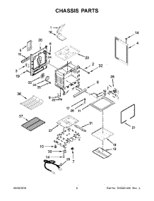 04 - Chassis Parts parts for Whirlpool Range WFG540H0ES1 from AppliancePartsPros.com
