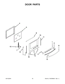 06 - Door Parts parts for Whirlpool Range WFG540H0EW0 from AppliancePartsPros.com