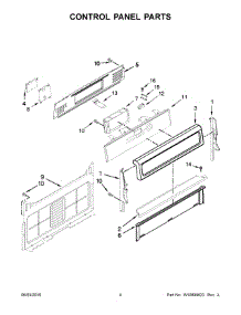 03 - Control Panel Parts parts for Whirlpool Range WFG715H0ES1 from AppliancePartsPros.com