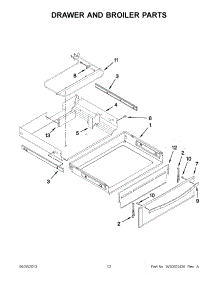 06 - Drawer And Broiler Parts parts for Whirlpool Range WFG720H0AS1 from AppliancePartsPros.com