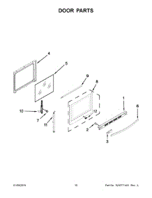 06 - Door Parts parts for Whirlpool Range WFG720H0AS2 from AppliancePartsPros.com