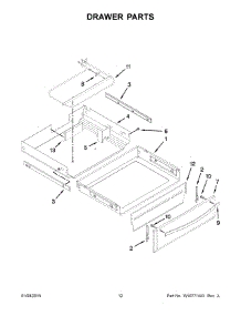07 - Drawer Parts parts for Whirlpool Range WFG720H0AS2 from AppliancePartsPros.com