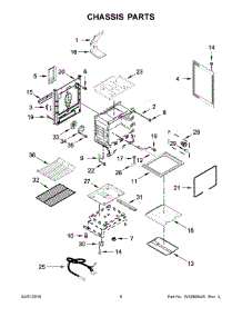 04 - Chassis Parts parts for Whirlpool Range WFG745H0FE0 from AppliancePartsPros.com
