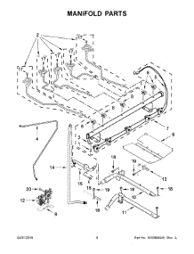 05 - Manifold Parts parts for Whirlpool Range WFG745H0FH0 from AppliancePartsPros.com