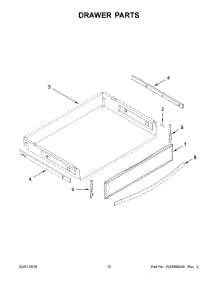 07 - Drawer Parts parts for Whirlpool Range WFG745H0FS0 from AppliancePartsPros.com