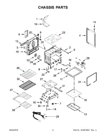 04 - Chassis Parts parts for Whirlpool Range WFG745H0FS1 from AppliancePartsPros.com